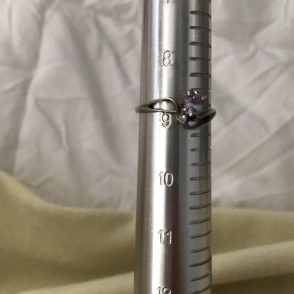 Estate piece- Sterling silver Tanzanite and white sapphire ring - Picture 6 of 10